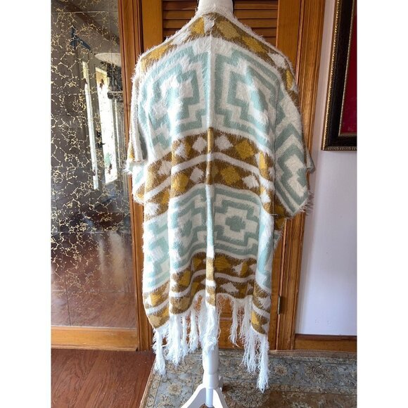 Free People Bohemian Topaz Kimono Poncho — OS - Picture 9 of 11